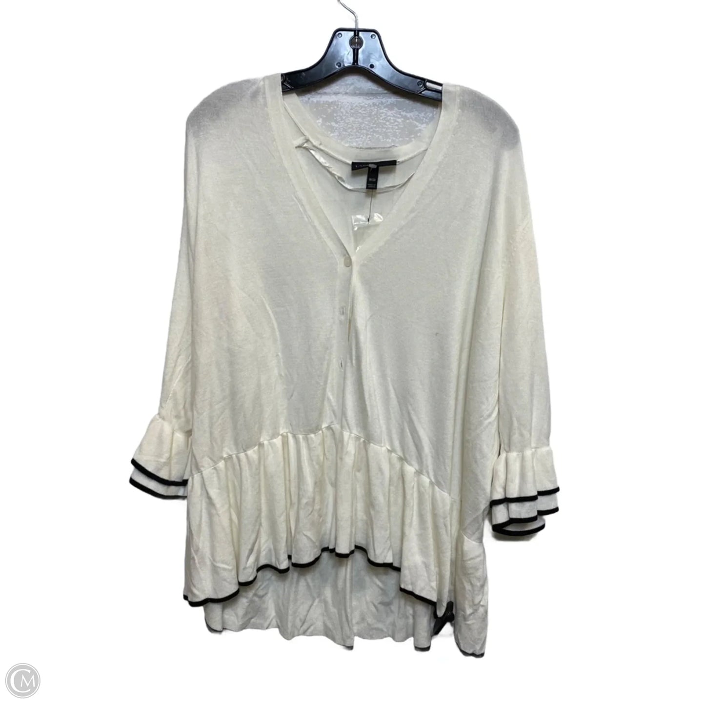 Cardigan By Lane Bryant In Cream, Size: 1x