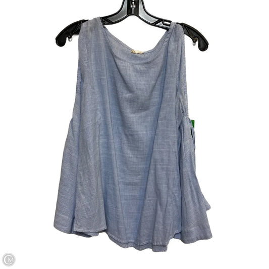Top Long Sleeve By Hem & Thread In Blue, Size: M