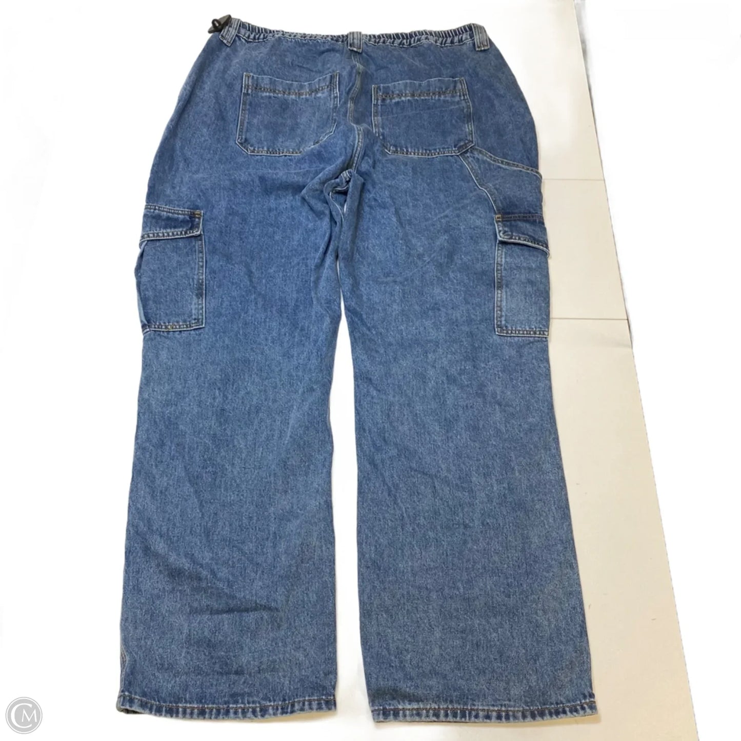 Jeans Wide Leg By Fashion Nova In Blue Denim, Size: 20