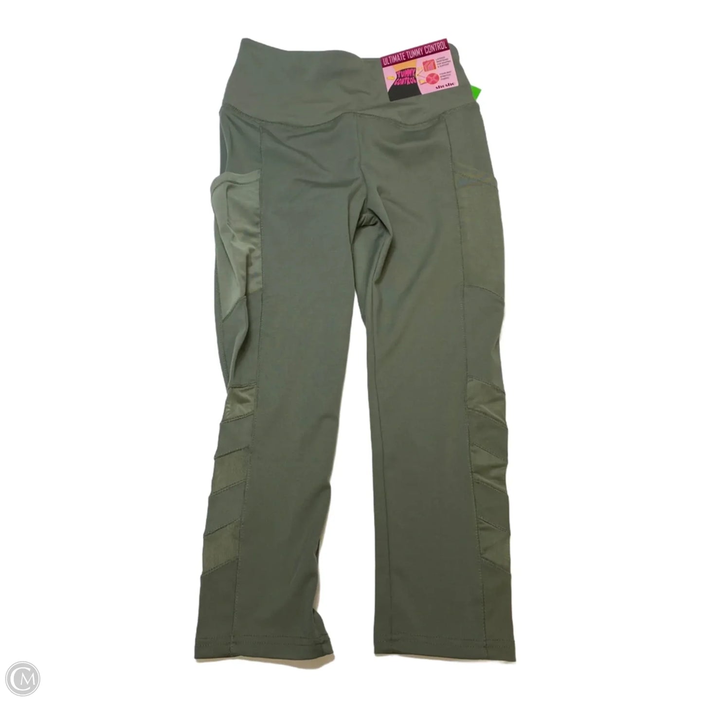 Athletic Leggings By Shosho In Green, Size: M