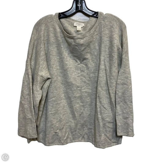 Sweater By Loft In Grey, Size: L