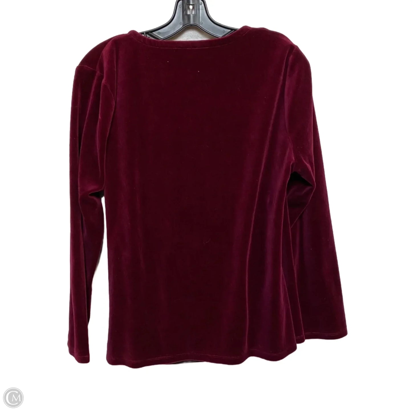 Top Long Sleeve By Talbots In Red, Size: Xl