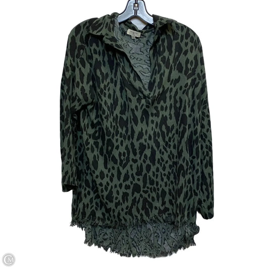 Top Long Sleeve By Umgee In Black & Green, Size: S