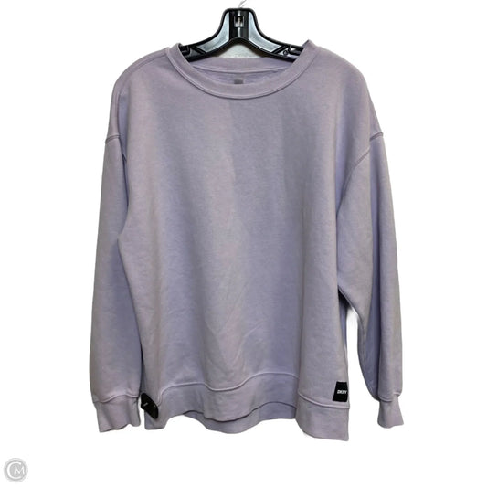 Athletic Sweatshirt Crewneck By Dkny In Purple, Size: L