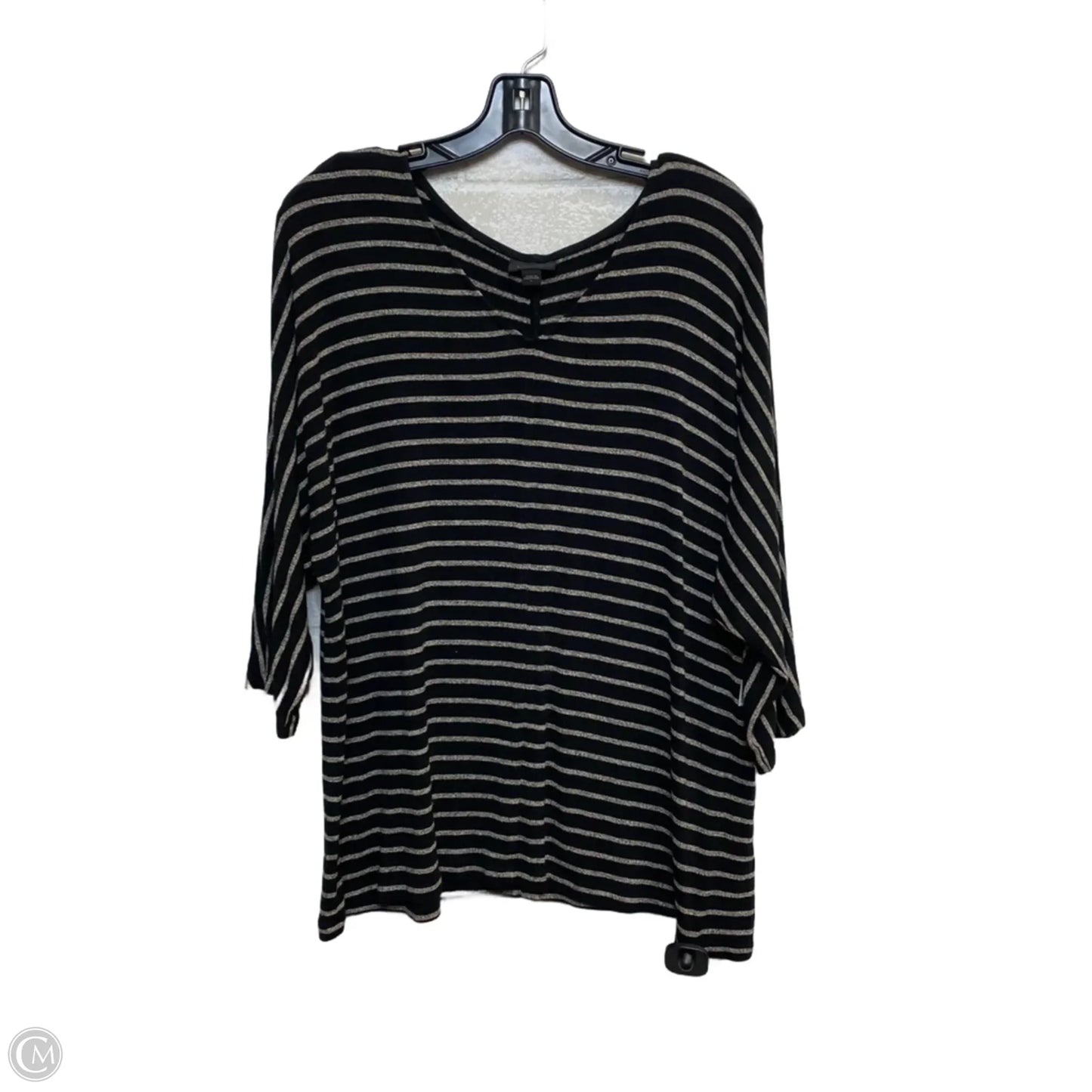 Top Long Sleeve By J. Jill In Black, Size: L