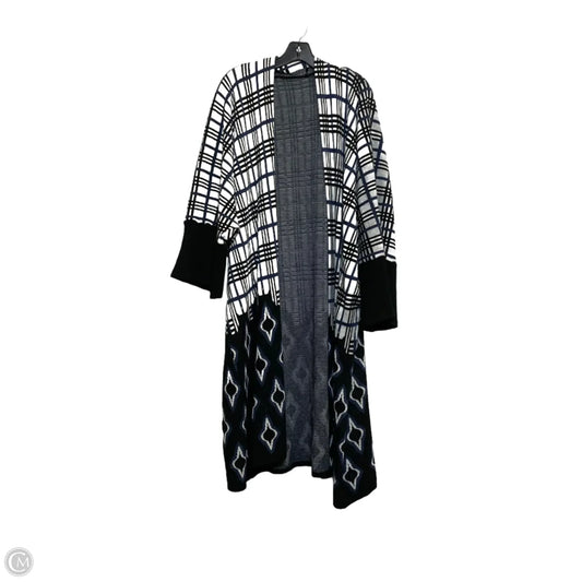Cardigan By Clothes Mentor In Black & Blue, Size: Osfm