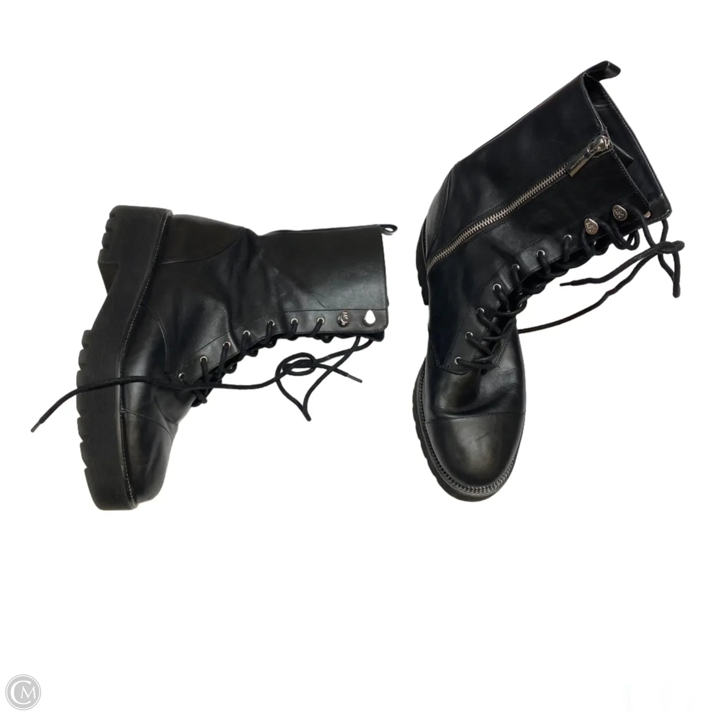 Boots Ankle Flats By Michael By Michael Kors In Black, Size: 10