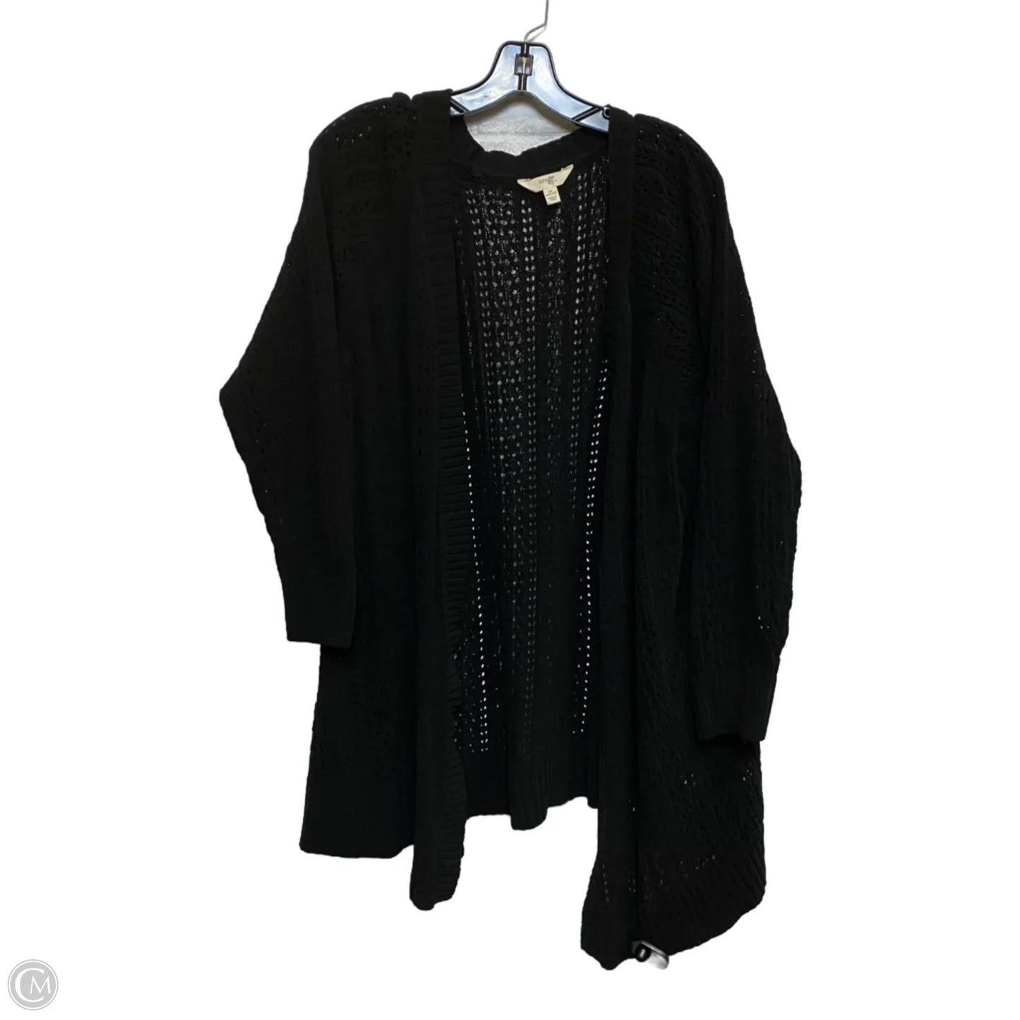 Cardigan By Terra & Sky In Black, Size: 2x