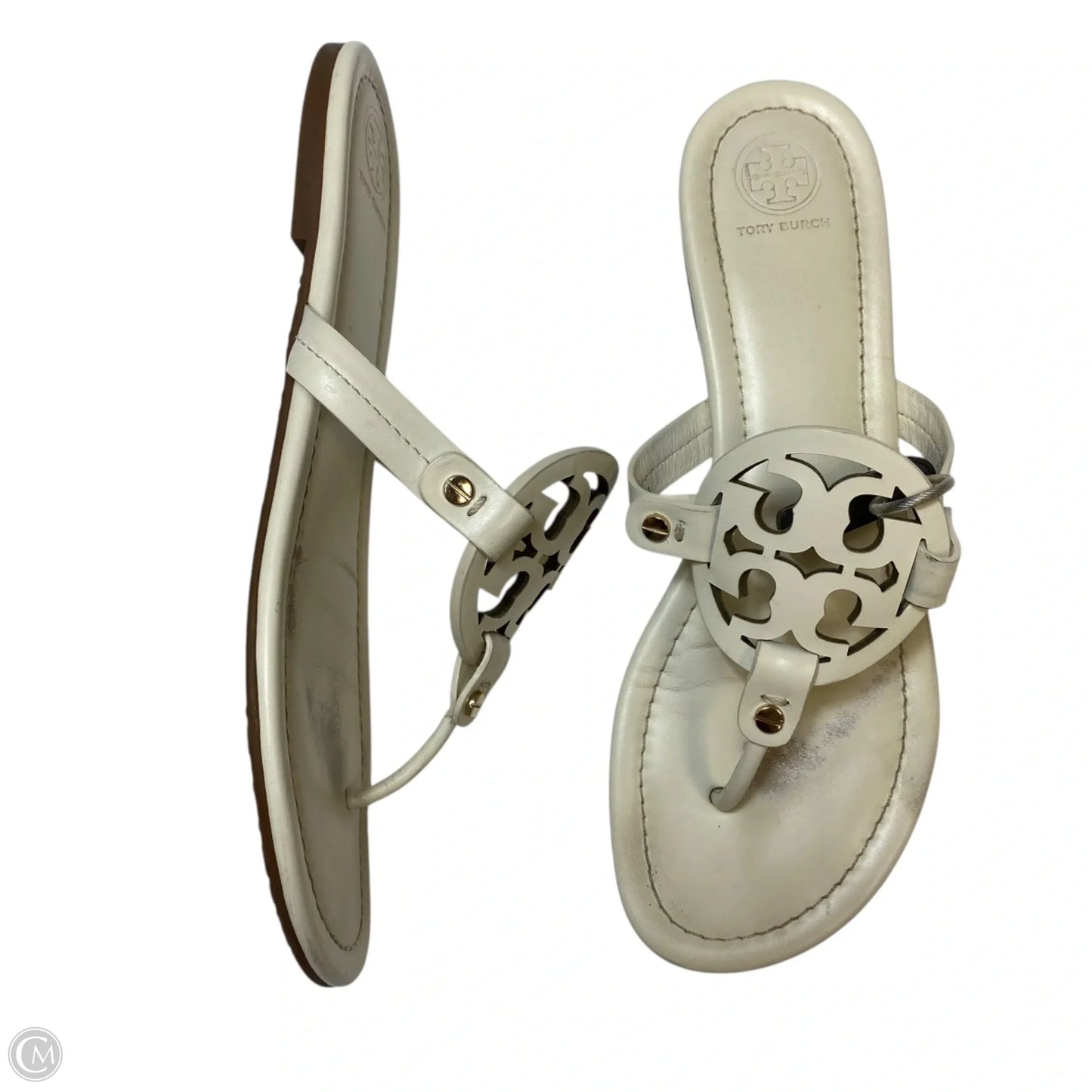 Sandals Designer By Tory Burch In White, Size: 10.5