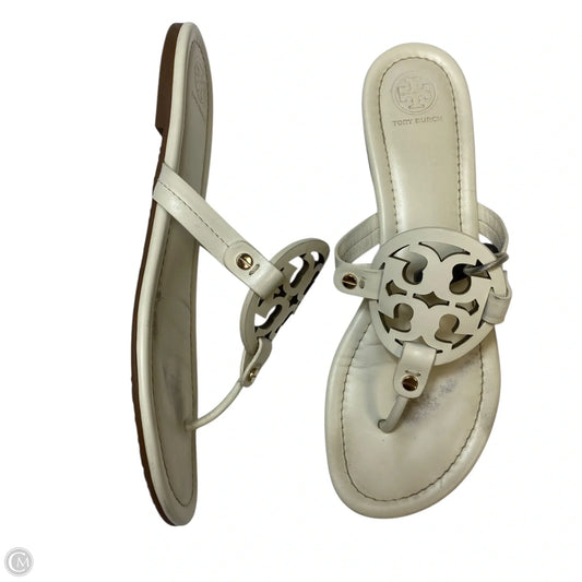 Sandals Designer By Tory Burch In White, Size: 10.5