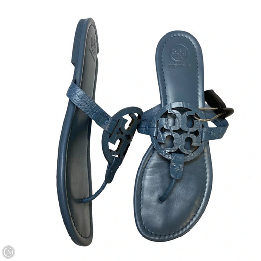 Sandals Designer By Tory Burch In Blue, Size: 10.5
