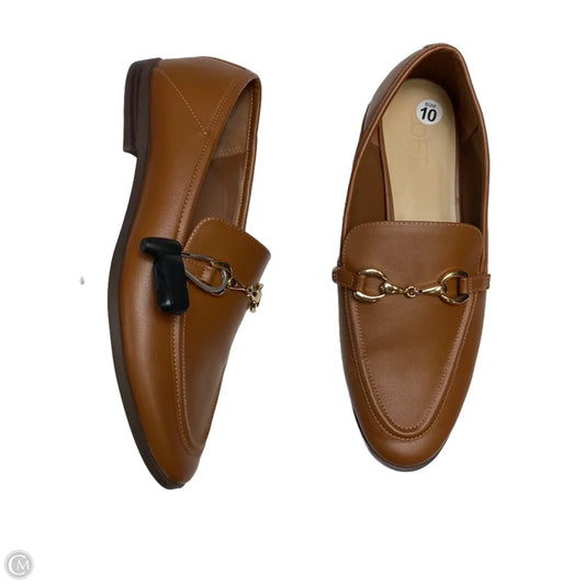 Shoes Flats By Loft In Brown, Size: 10
