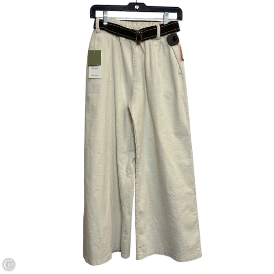 Pants Corduroy By April Moda In Cream, Size: S