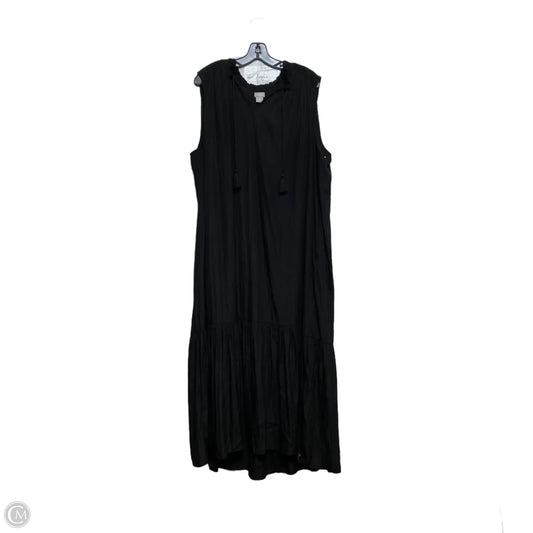 Dress Casual Maxi By Chicos In Black, Size: 2x