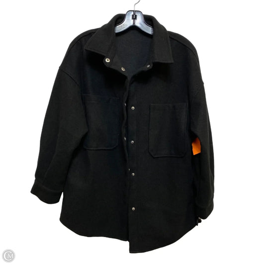 Jacket Shirt By Merokeety In Black, Size: M