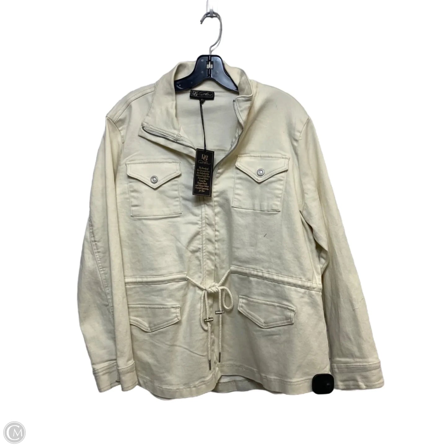 Jacket Other By Dg2 In Cream, Size: Xl