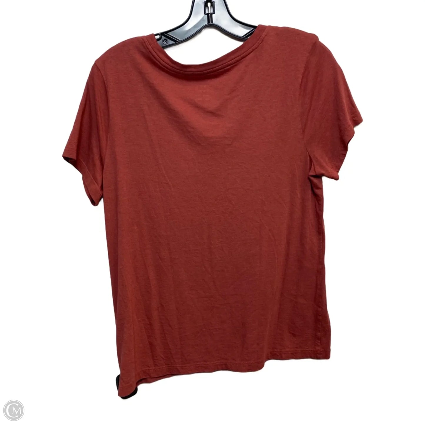 Top Short Sleeve Basic By A New Day In Brown, Size: M