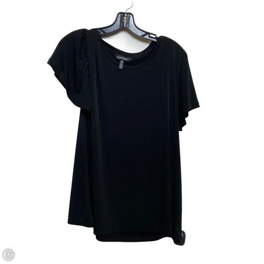 Top Short Sleeve Basic By Ellen Tracy In Black, Size: Xl