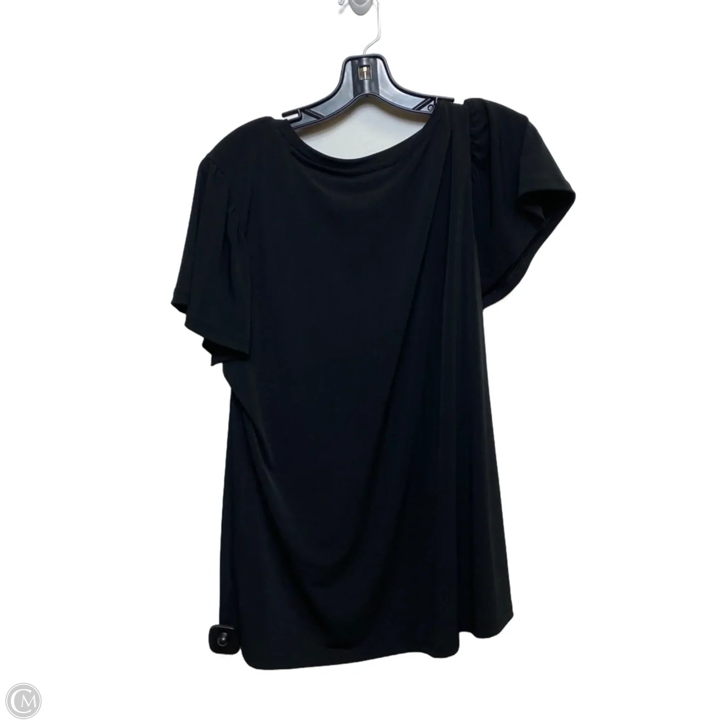 Top Short Sleeve Basic By Ellen Tracy In Black, Size: Xl