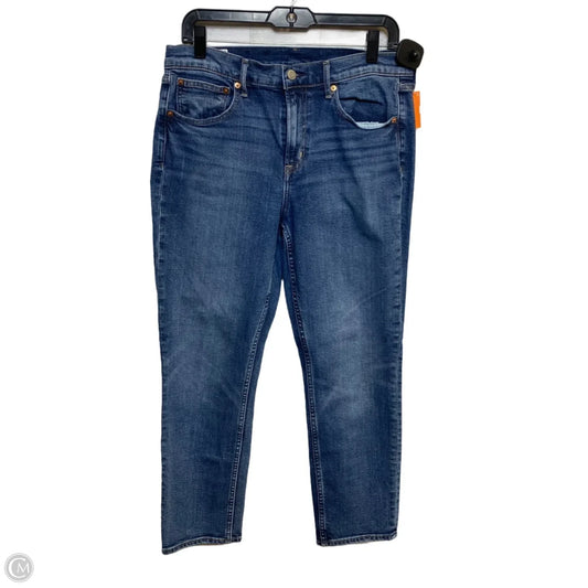 Jeans Straight By Gap In Blue Denim, Size: 12