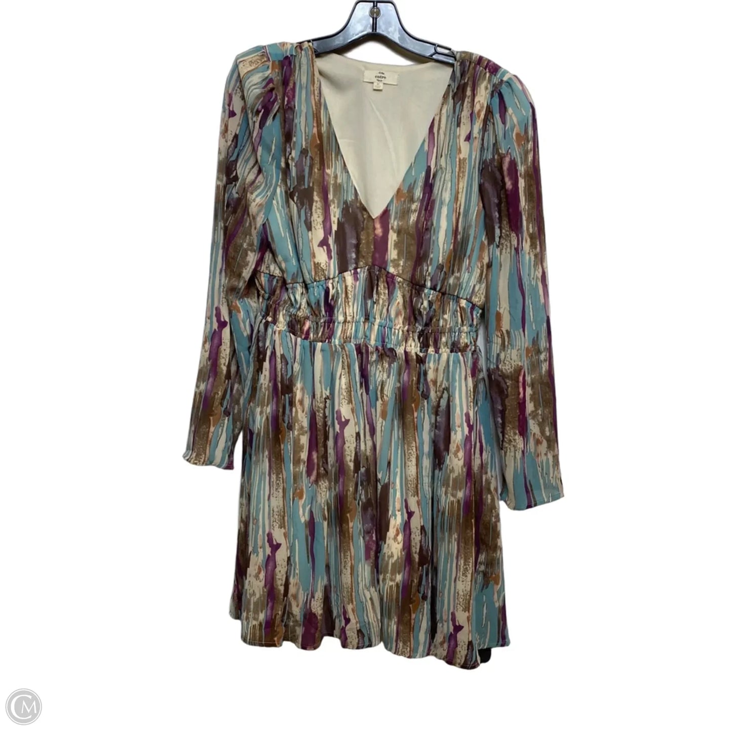 Dress Casual Short By Entro In Brown & Purple, Size: M
