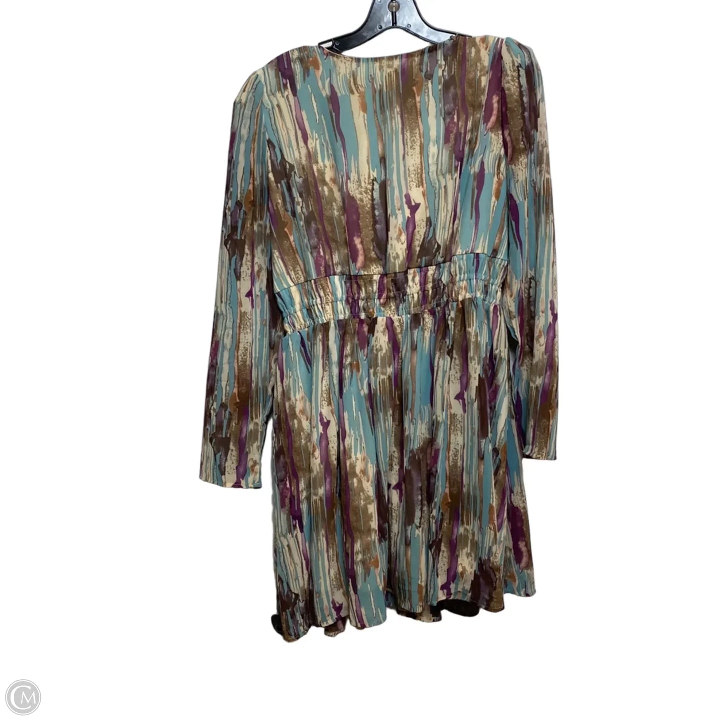 Dress Casual Short By Entro In Brown & Purple, Size: M