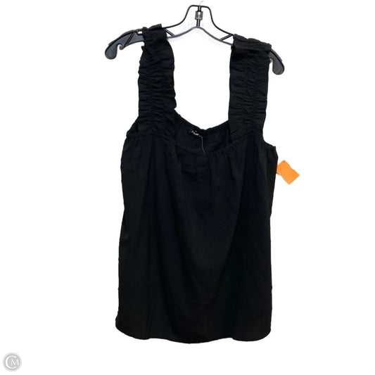 Top Sleeveless By Fashion In Black, Size: Xl