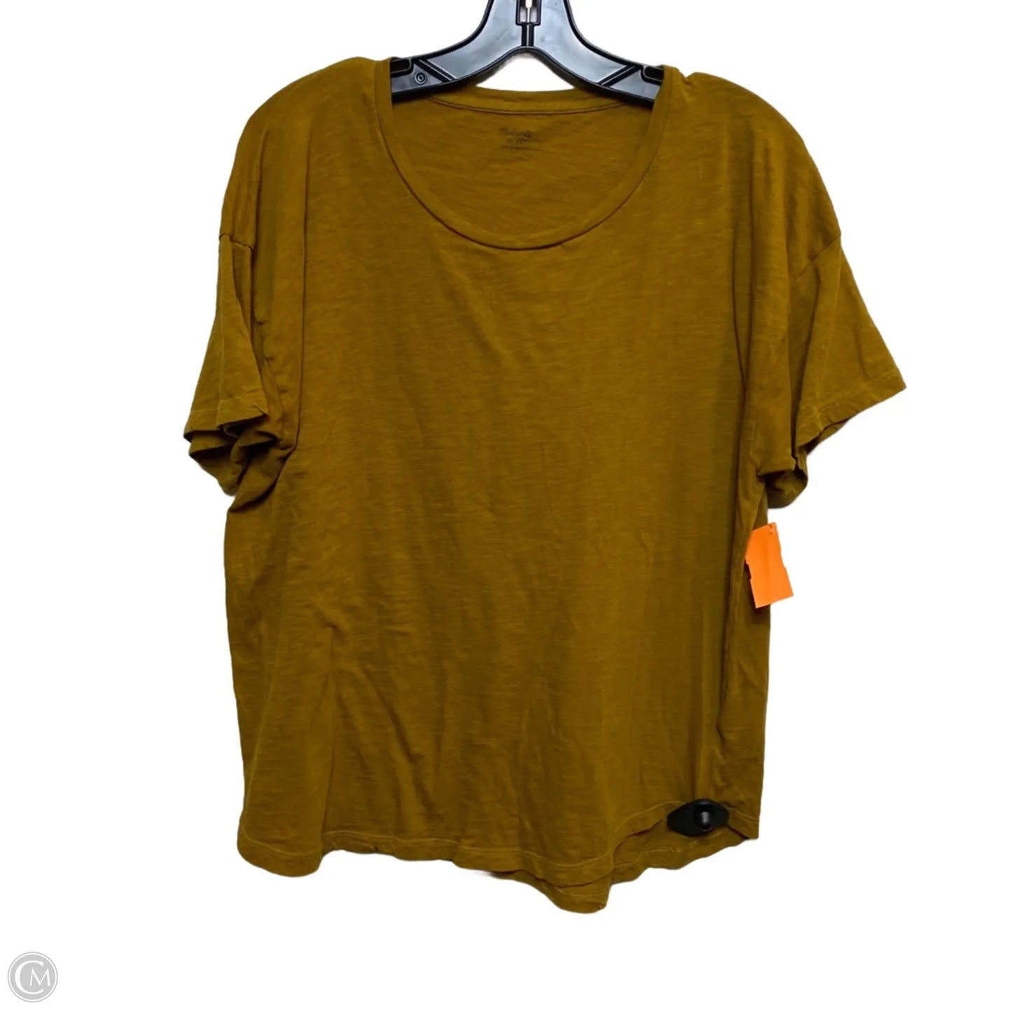 Top Short Sleeve Basic By Madewell In Brown, Size: Xl
