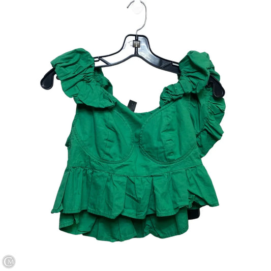 Top Sleeveless By Shein In Green, Size: M