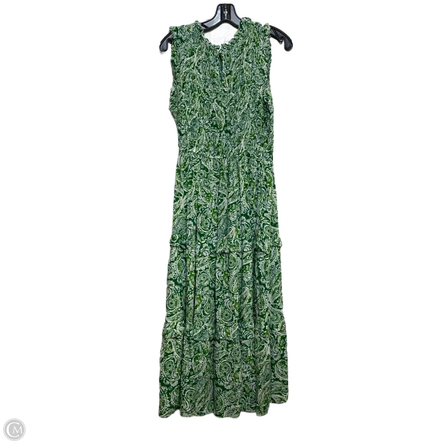 Dress Casual Maxi By Crown And Ivy In Green & White, Size: S