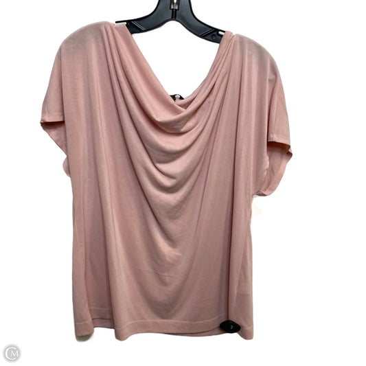 Top Short Sleeve By Banana Republic In Pink, Size: Xl