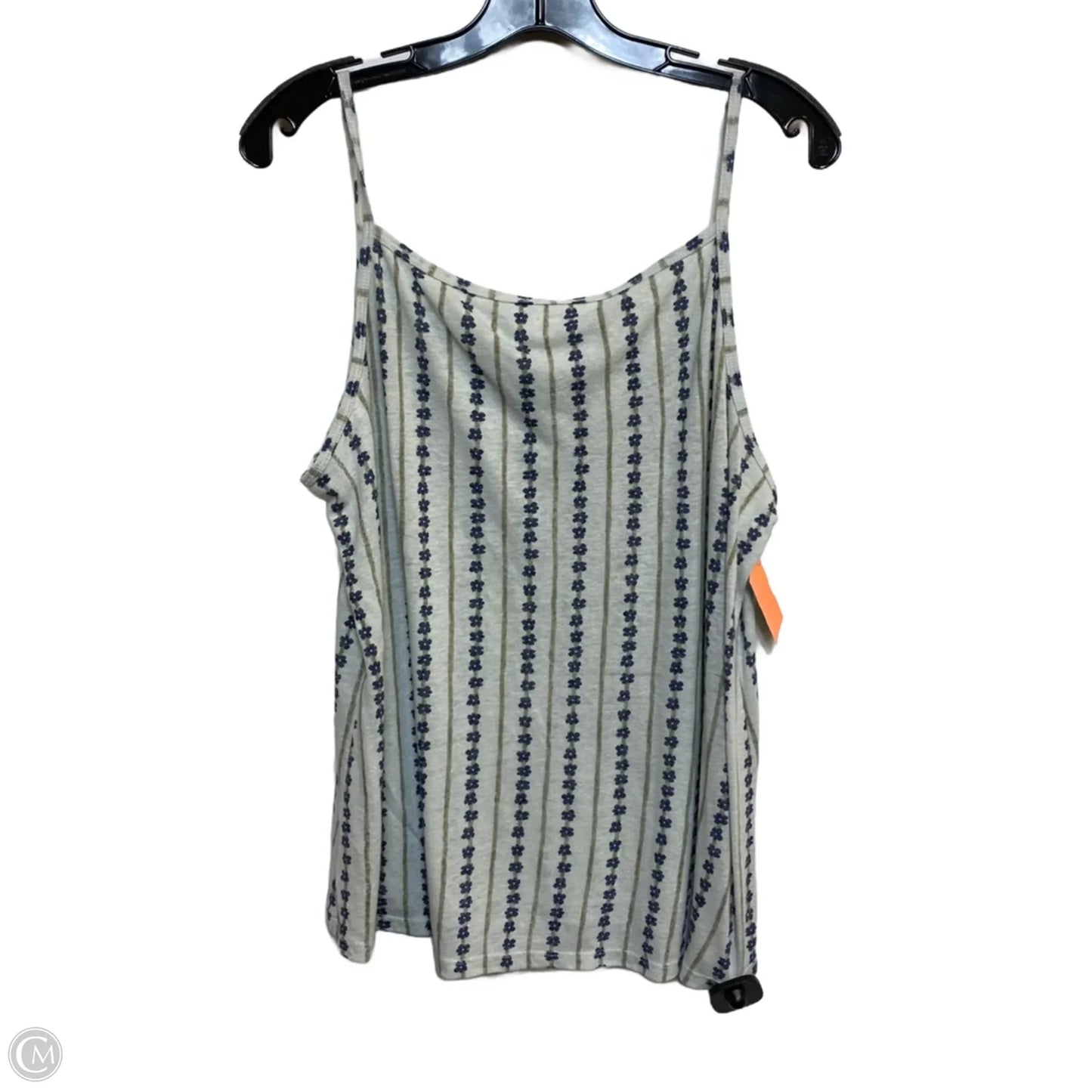Top Sleeveless By Sonoma In Blue & Green, Size: Xl