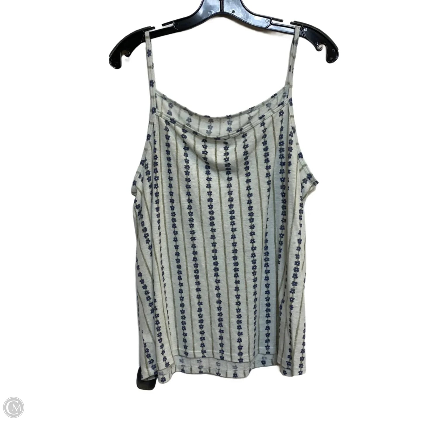 Top Sleeveless By Sonoma In Blue & Green, Size: Xl