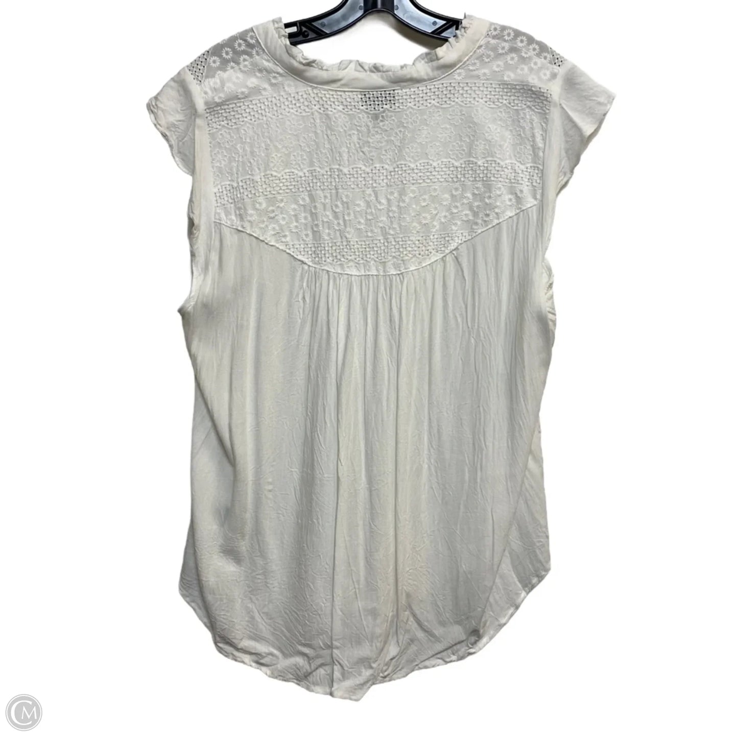 Top Short Sleeve By Torrid In White, Size: L