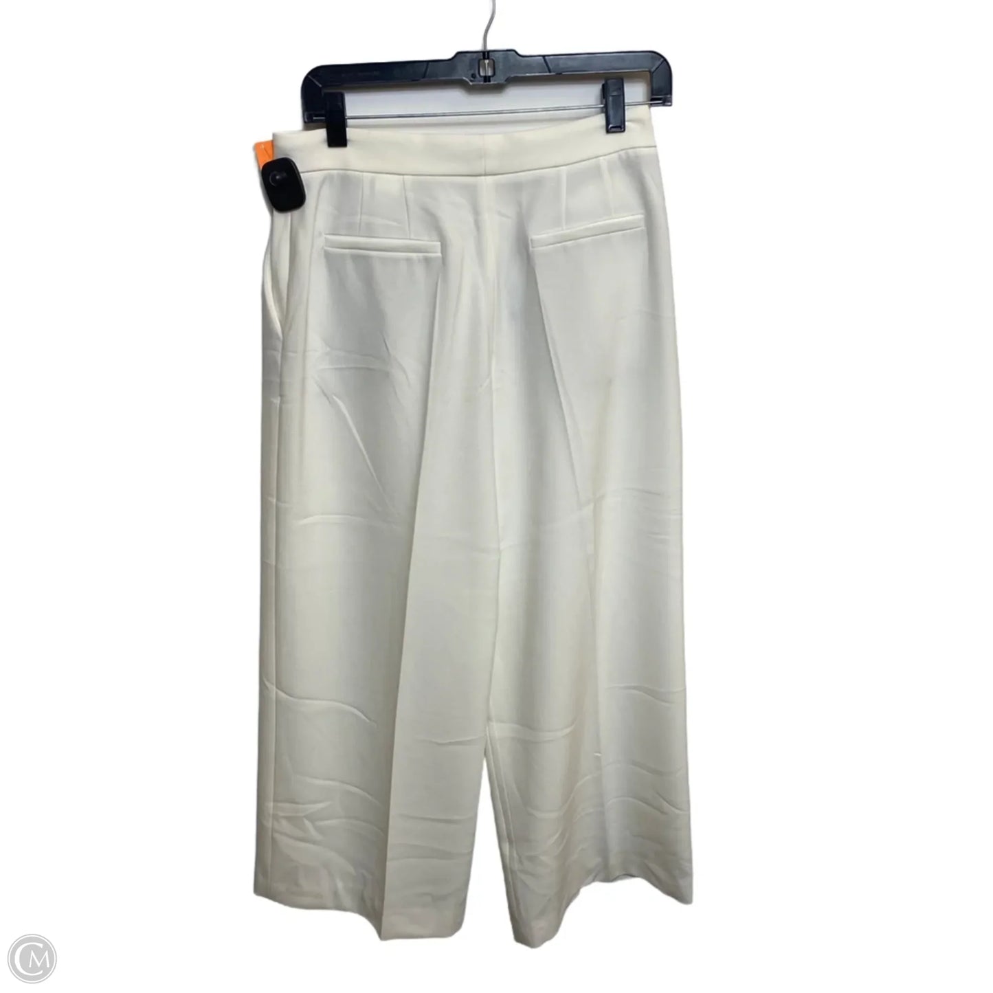 Pants Cropped By Zara Basic In Cream, Size: M