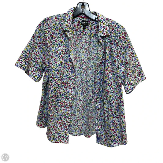 Top Short Sleeve By Talbots In Multi-colored, Size: Lp