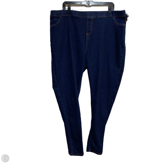 Jeans Jeggings By Bobbie Brooks In Blue Denim, Size: 3x