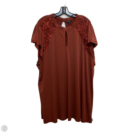 Top Short Sleeve By Torrid In Brown, Size: 5