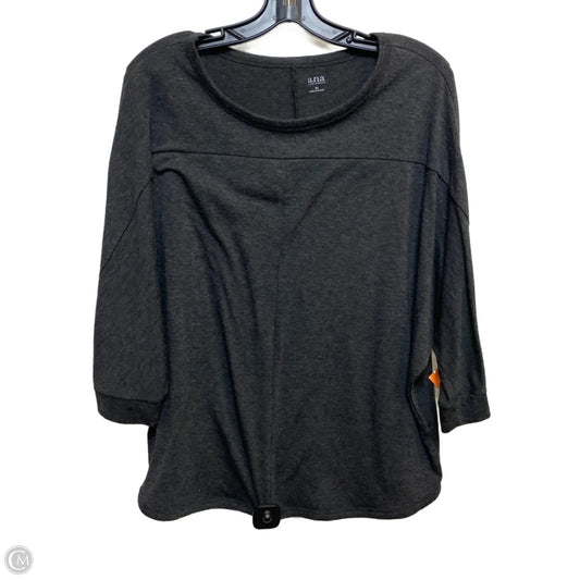 Top Short Sleeve Basic By Ana In Grey, Size: M