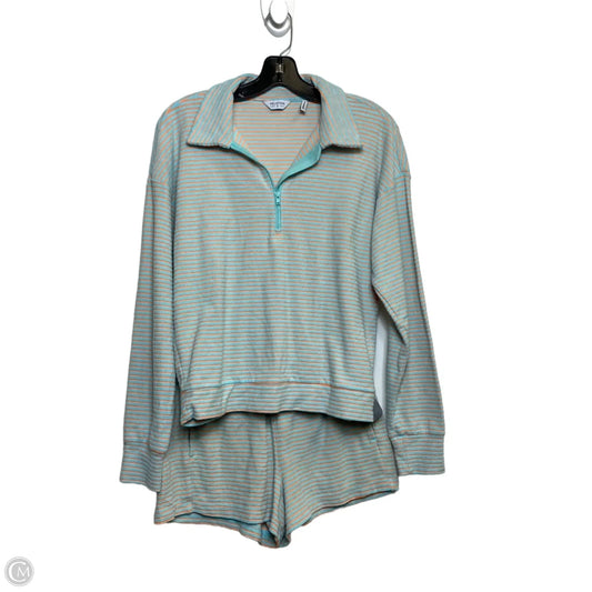 Athletic Shorts 2pc By Peloton In Green & Orange, Size: S