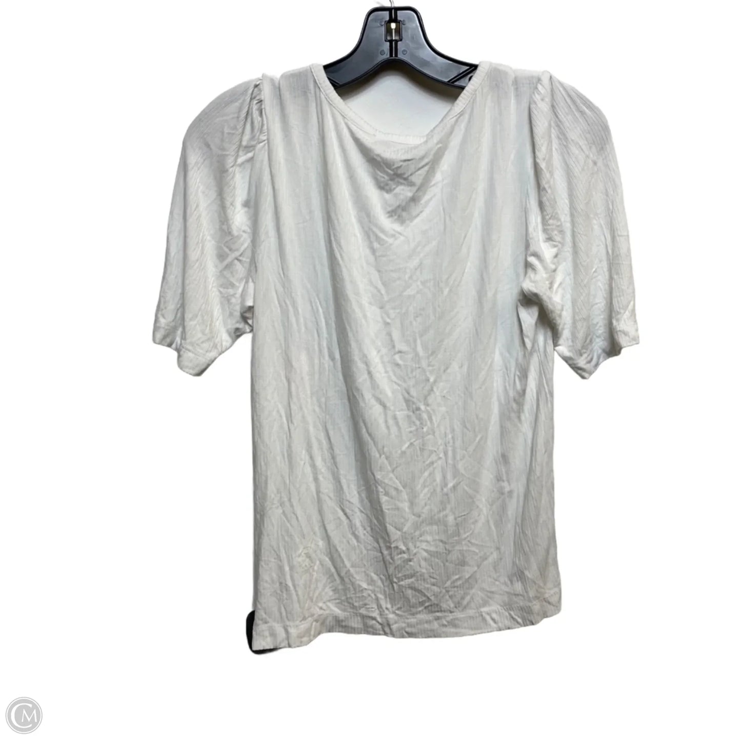 Top Short Sleeve By Loft In White, Size: M
