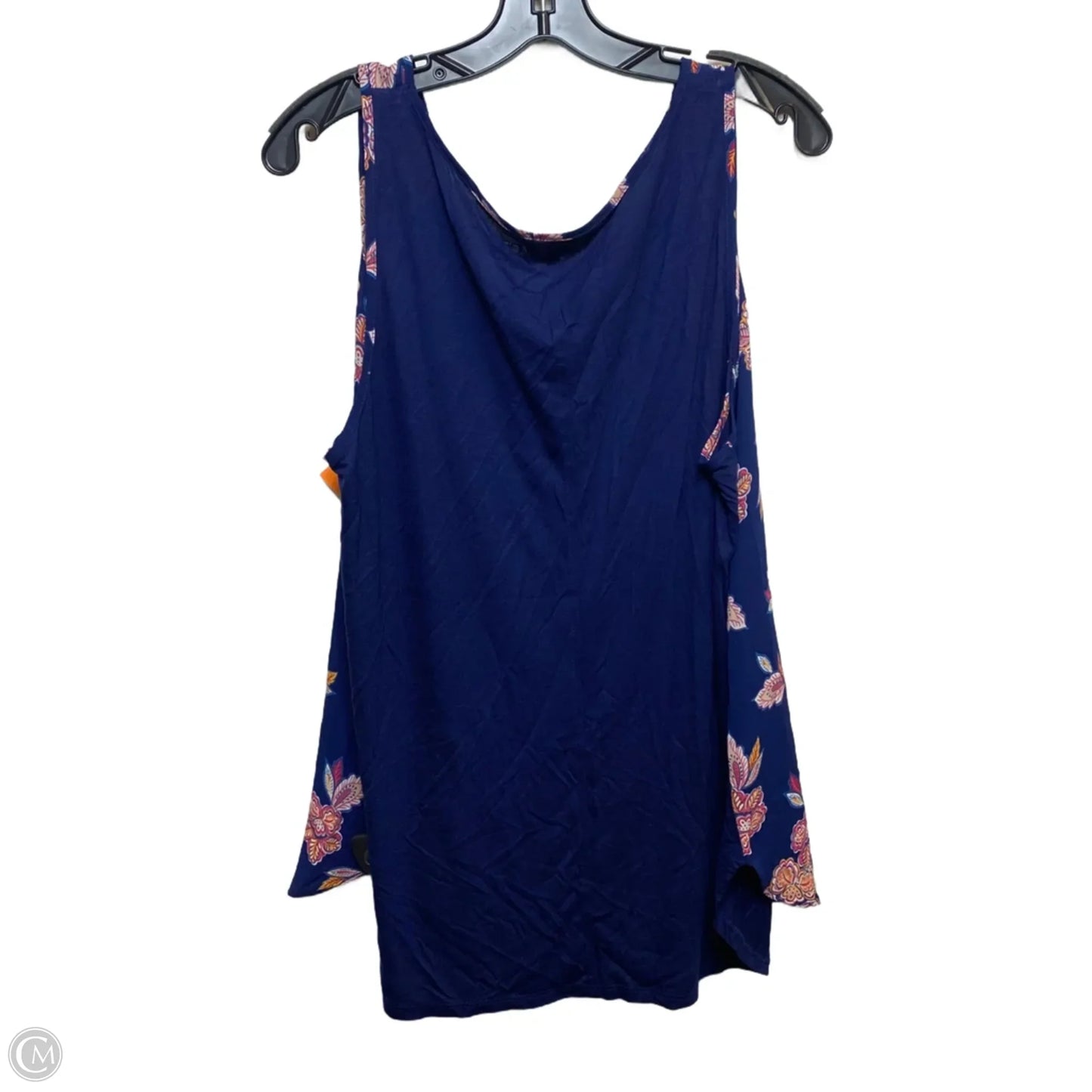 Top Sleeveless By Loft In Blue, Size: Xl
