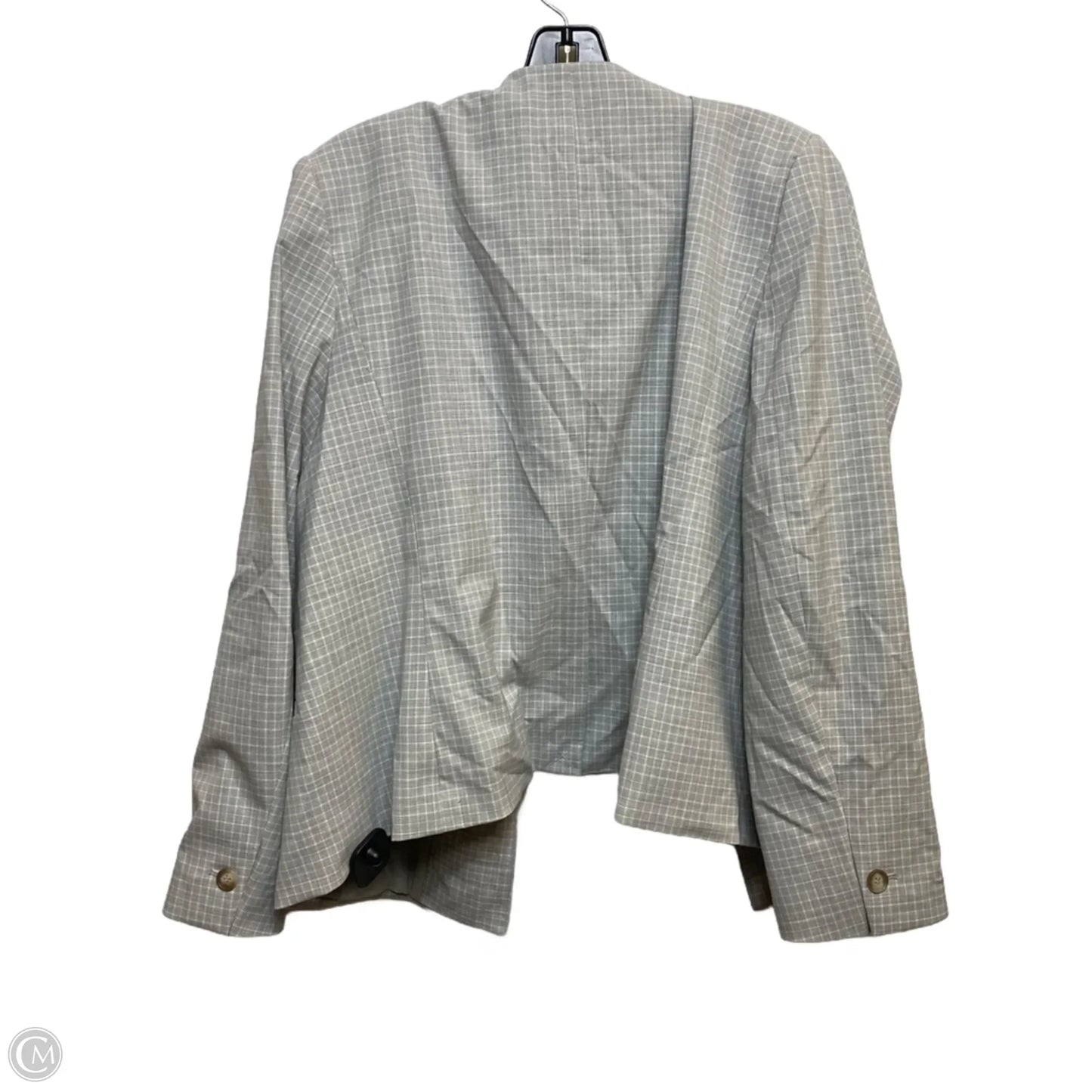 Blazer By Ann Taylor In Grey, Size: 1x
