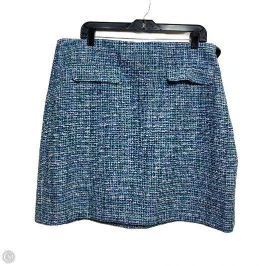Skirt Mini & Short By Loft In Blue & Green, Size: 1x