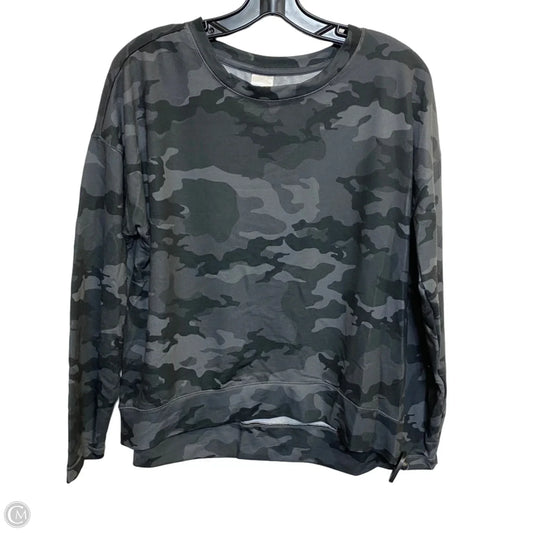 Athletic Top Long Sleeve Crewneck By Avia In Grey, Size: L