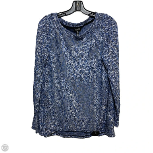 Top Long Sleeve By Jones New York In Blue, Size: M