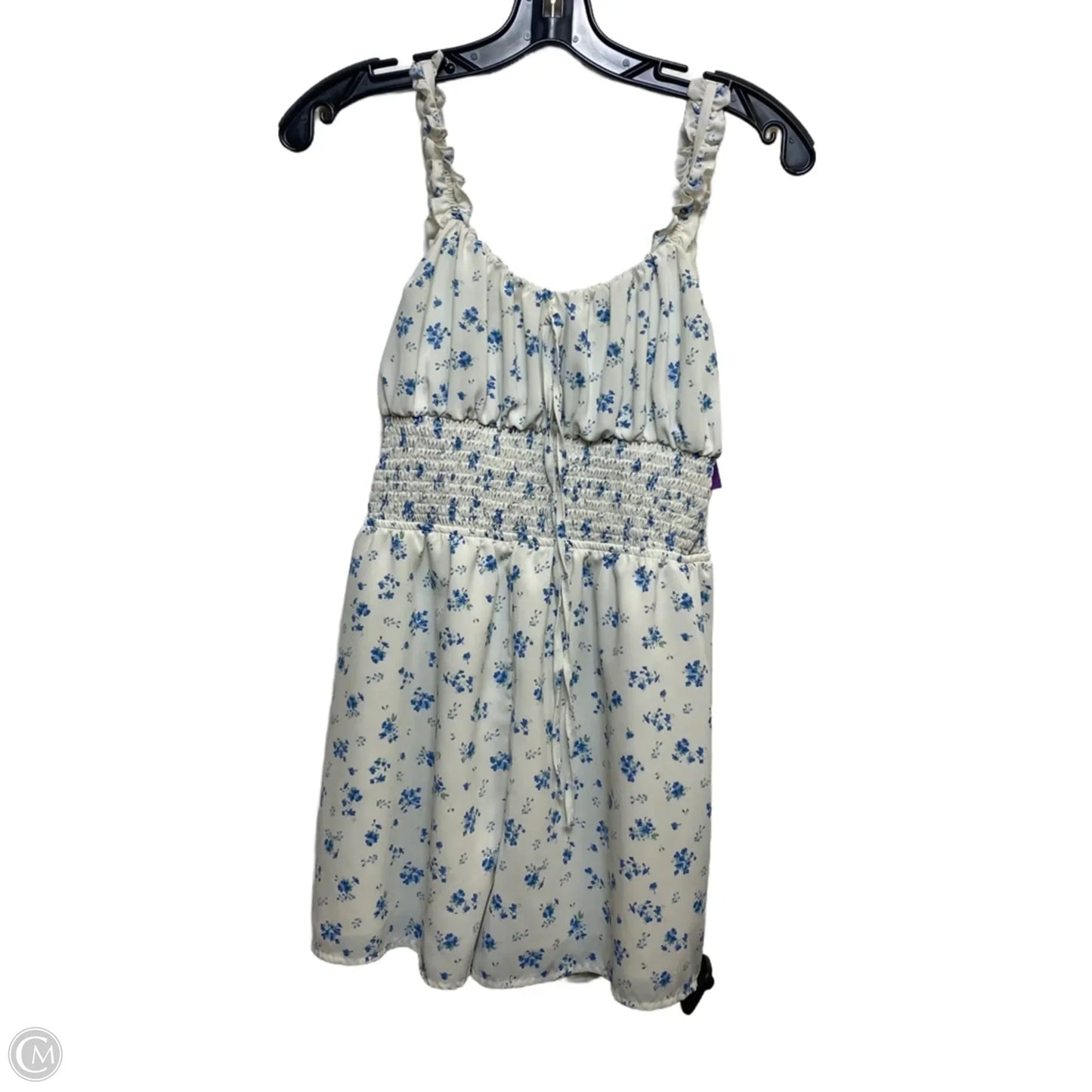 Romper By Shein In Blue & White, Size: M