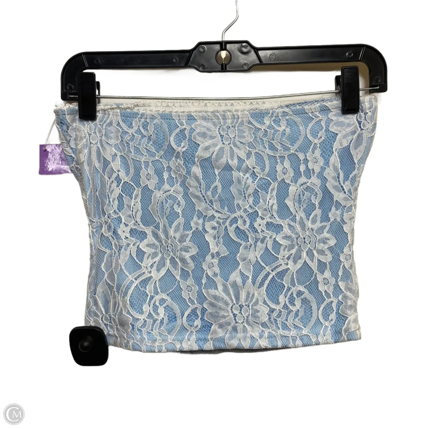 Top Sleeveless By Cmf In Blue & White, Size: S