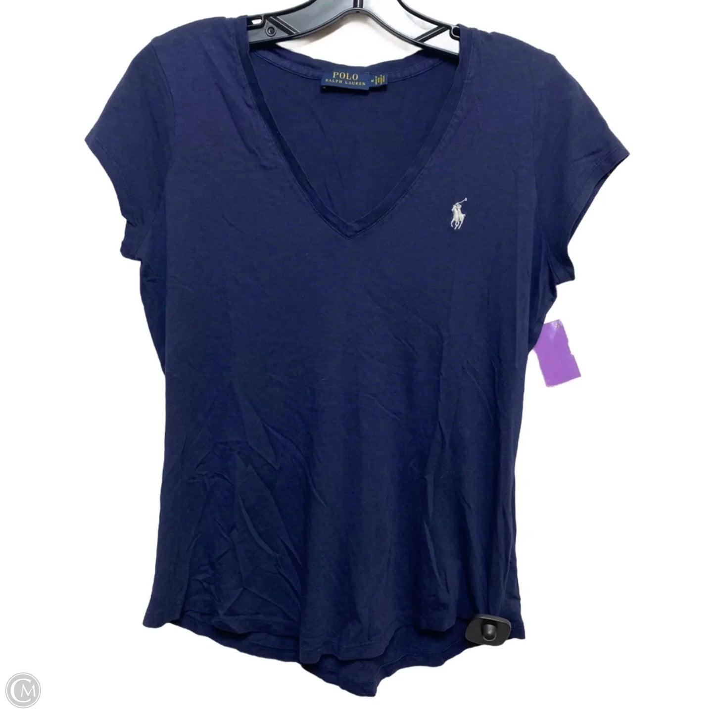 Top Short Sleeve Basic By Polo Ralph Lauren In Blue, Size: M