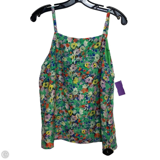 Top Sleeveless By Maeve In Multi-colored, Size: L